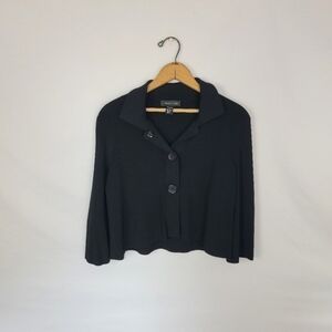 Women's Small Cropped Cable & Gauge Sweater/top